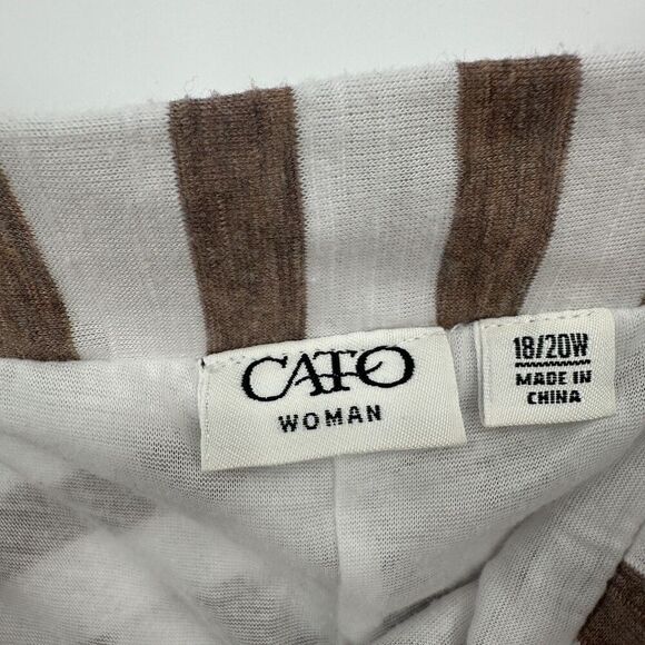 Cato Woman Maxi Skirt Womens 18/20W Coastal Beach Nautical Classic Elastic Waist - Picture 8 of 9